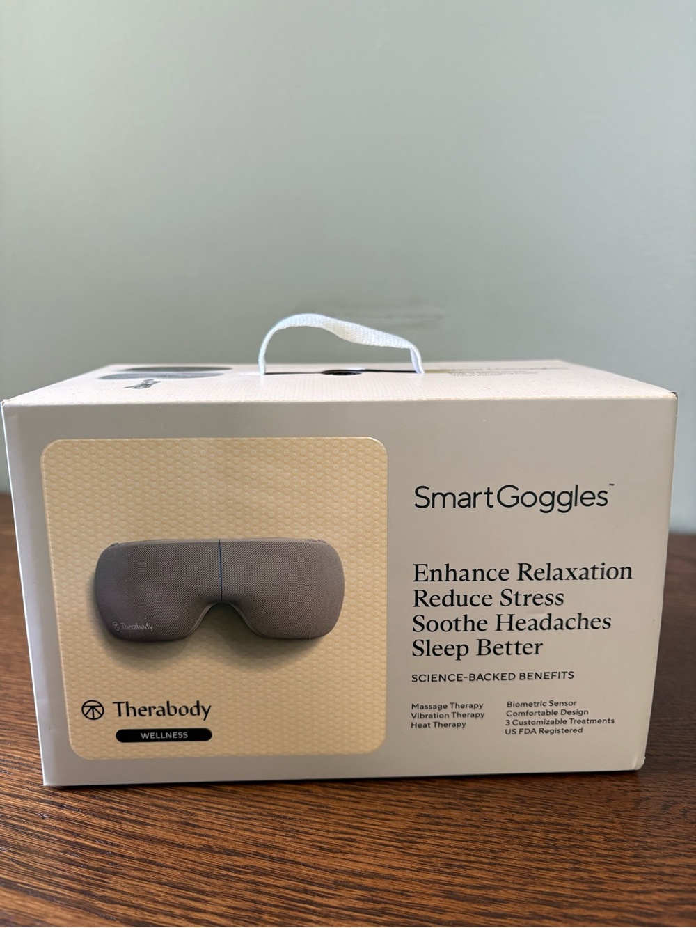 BRAND NEW Therabody SmartGoggles Relaxation Eye Mask - Gray